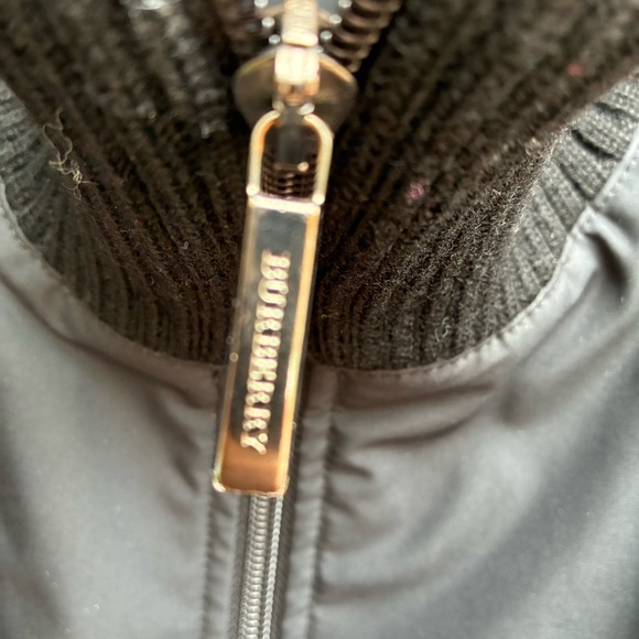 Burberry Black Hooded Jacket Women’s Sz Large - Picture 4 of 11